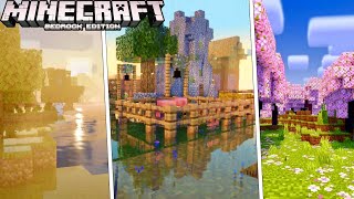 Top 7 NEW BEST Ultra Realistic Shaders Minecraft Bedrock 120 Android Windows 10 iOS [upl. by Catt361]