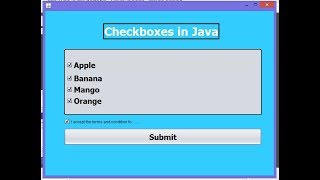 How To work with CheckBoxe In Java NetbeansUser Inteface [upl. by Ainud]