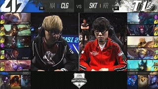 SKT vs CLG Highlights  SK TELECOM T1 vs COUNTER LOGIC GAMING Game 1  2016 MIDSEASON INVITATIONAL [upl. by Nosnirb774]