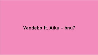 Vandebo ft Aiku  bnu Lyrics Audio [upl. by Meeki]