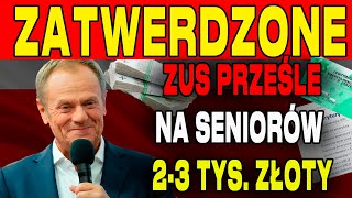 10 LISTOPADA ZUS PRZEĹšLE NA KONTA SENIORĂ“W DODATKOWE 23 TYS ZĹ ZĹOTY [upl. by Ynoep516]