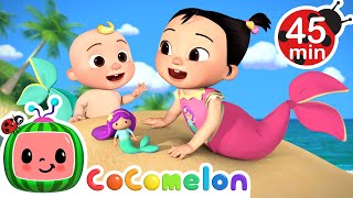 Mermaid at the Beach Song  Baby Shark  MORE CoComelon Nursery Rhymes amp Kids Songs [upl. by Nuyh]