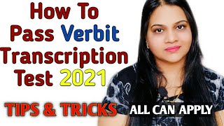 How To Pass Verbit Transcription Test Work From homePart Time Job For Student Typing Jobs Online [upl. by Annahsad]