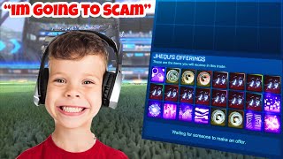 Scammer Doesn’t Realize I HEAR him Scammer Gets Scammed Rocket League [upl. by Benedicta]