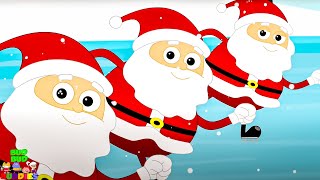 Five Fat Santas Merry Christmas  More Xmas Carols and Songs For Babies [upl. by Lily]