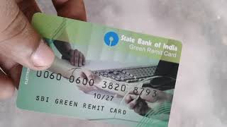 I Got my SBI Green Remit Card  Use amp Benefits of SBI Green Remit Card  Full Information in Hindi [upl. by Nichola961]