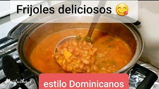 🔴Habichuelas guisadas 🍛comida Dominicanas😋Martucha F [upl. by Edie]