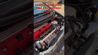 Supercharged FN2 Civic Type R How Rotrex superchargers sound [upl. by Anaynek131]