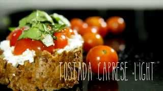 Recetas Saludables Tostada Caprese Light [upl. by Novla]