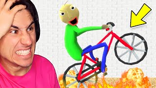 Baldi Ran Me Over WITH A BIKE  Baldis Basics [upl. by Portland]