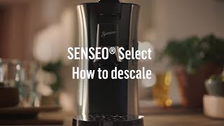 How to descale the SENSEO® Select Coffee pad machine [upl. by Rufe680]