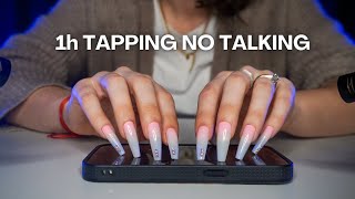 ASMR 1H of TAPPING NO TALKING  to STUDY WORK SLEEP [upl. by Rockwell132]