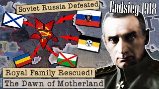 White Russia Wins the Civil War and Restores Russian Glory Endsieg 1918 Hearts of Iron 4 [upl. by Teirtza528]