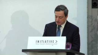 Prof Dr Mario Draghi auf der IX LudwigErhardLecture ENGLISH [upl. by Berny446]