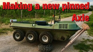 Making a New Pinned Axle Argo 8x8 ATV Project 🛠️💪 ArgoATV DIY axlebolt atvracing atvsports [upl. by Eirac]