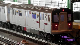 O Gauge New York City Subway MTH R188 7 Shuttle Train Action [upl. by Gregoor268]