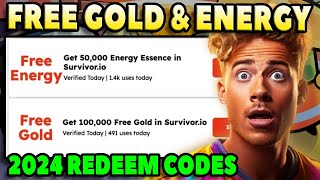 How to get FREE GOLD amp ENERGY in Survivorio 2024 💰 Survivorio Redeem Codes for Free Gold  Energy [upl. by Burner183]