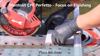 Disc diamantat CPF Perfetto  Montolit demonstratie finisaj [upl. by Yruj]