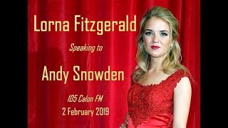 Lorna Fitzgerald Speaking to Andy Snowden on 105 Calon FM [upl. by Atile]