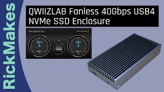 QWIIZLAB Fanless 40Gbps USB4 NVMe SSD Enclosure [upl. by Ragde]