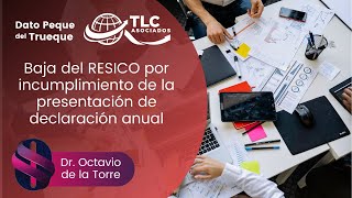 Baja del RESICO por incumplimiento de la presentación de declaración anual [upl. by Nitsuga975]