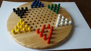 Chinese checkers starting method  method  ROSE  shape 1 [upl. by Aelem]