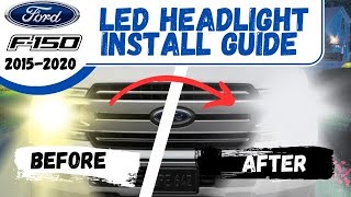 The best video for Installing LED Headlights On A Ford F150 [upl. by Anierdna771]