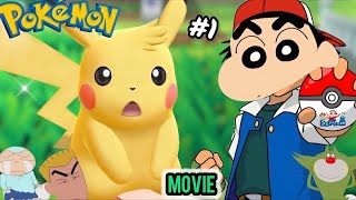 Shinchan and his friends Goes on a Pokemon Journey Pokemon Lets Go Pikachu Movie Episode 1 [upl. by Willow]