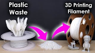 From Trash to Treasure Recycle Cutlery into 3D Filament [upl. by Marston]