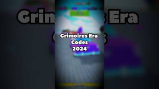 Grimoires Era Codes Revealed Part  6 robloxcodes roblox [upl. by Asseral]