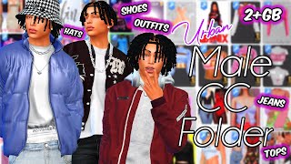 URBAN MALE CC FOLDER  206 GB   The Sims 4 [upl. by Petula]