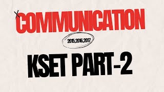 KSET Communication PART2 [upl. by Ettezoj]