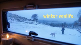 LIVING ON THE ROAD UK when it’s cold Winter Van Life [upl. by Attaynek]