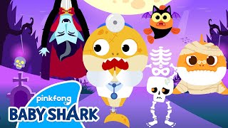 Spooky Monsters Visit Baby Shark Doctor  Compilation  Halloween Story  Baby Shark Official [upl. by Atlee618]