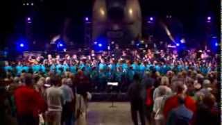 US Armed Services Medley America the Beautiful and Sousa with 100 Children [upl. by Nalyak]