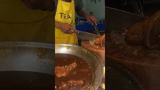 Expert Chef carves Stewed Pork Leg for Customer bangkokstreetfood bangkokfoodtours streetfood [upl. by Siraf]