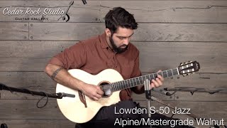 Lowden S50 Jazz AlpineWalnut played by Dustin Furlow [upl. by Hoshi]