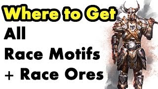 Elder Scrolls Online Where to Get Racial Motifs Learn Crafting Styles Guide [upl. by Nuris]