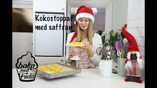 Baka med Frida  Julbaka  Kokostoppar med saffran [upl. by Ayram]