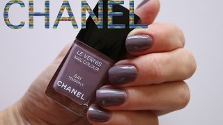 Chanel Le vernis Nail colour  641 Tenderly [upl. by Leahcimauhsoj]