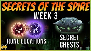 Destiny 2  Week 3 SECRETS  Savathuns Spire  Elemental Runes amp Hidden Chests  Season of the Witch [upl. by Dopp732]