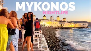 Mykonos Greece 🇬🇷  Summer Nightlife Walk  September 2022  4K HDR [upl. by Olnton750]