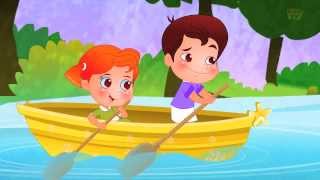 Row Row Row Your Boat  Nursery Rhyme  Cartoon Videos For Children by Kids Tv [upl. by Gabbie]