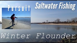 Saltwater fishing Winter Flounder New Jersey [upl. by Elleb274]