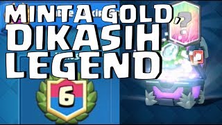 BERHARAP PANEN GOLD MALAH DAPAT LEGENDARY • Clash Royale Indonesia [upl. by Sesom]