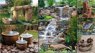 50 Best Garden Decorating Ideas with Water Features  RockeryFountainsPonds Garden Ideas [upl. by Akimert758]