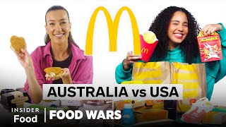 US vs Australia McDonald’s  Food Wars  Insider Food [upl. by Noirad]