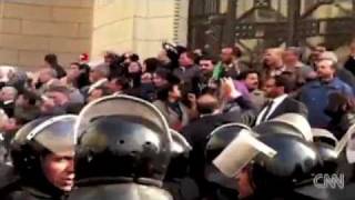 Cairo Egypt Protesters attempt to storm parliament 25012011 [upl. by Friedman]