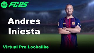 Andres Iniesta  EA FC 25 Lookalike for Clubs and Career mode [upl. by Paderna128]