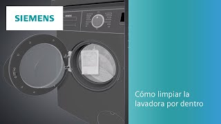 ¿Cómo limpiar la lavadora por dentro ❔❔  SIEMENS [upl. by Adnolohs]